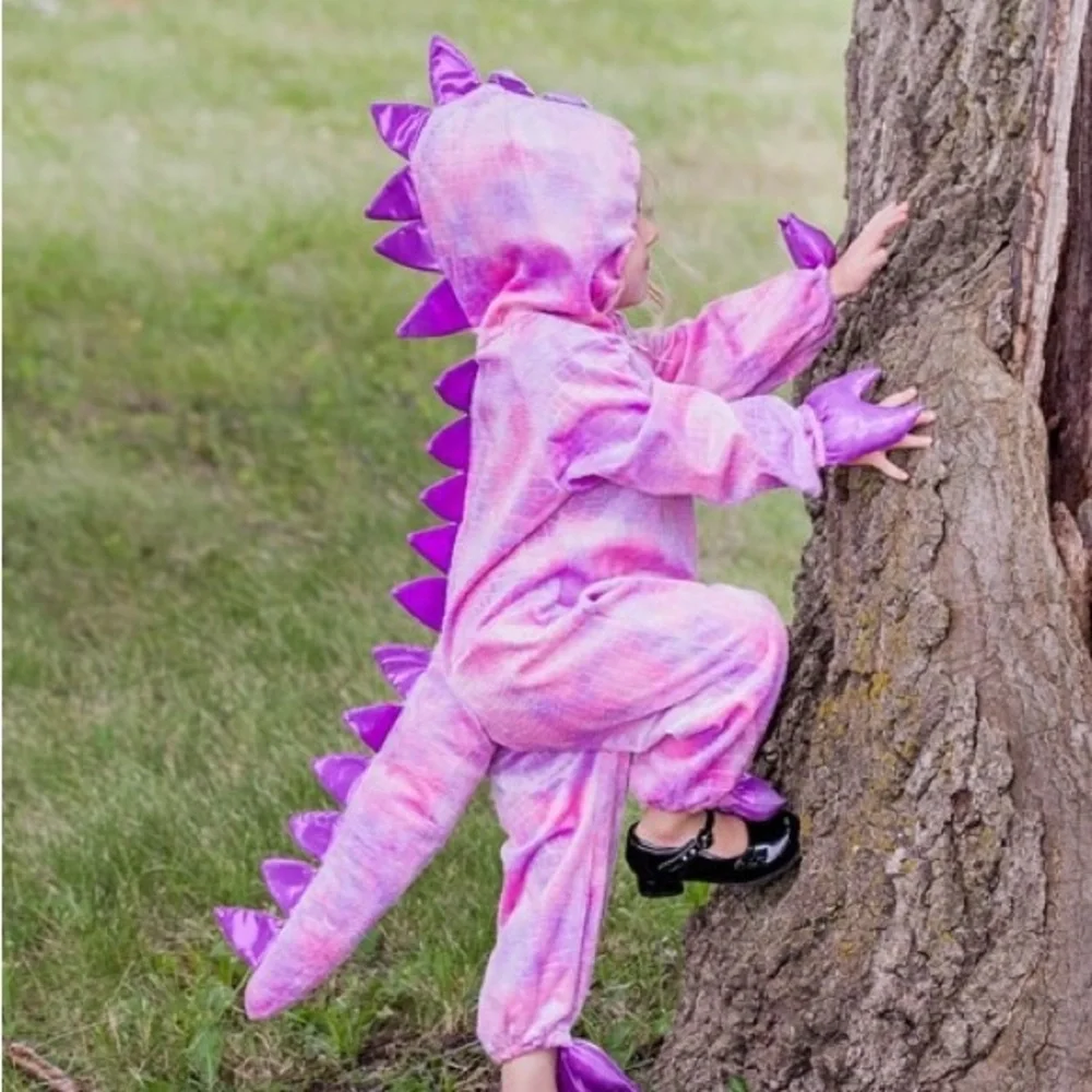 Toddler Girls Tilly the T-Rex Dinosaur Costume - XS (approx 3T) - Picture 4 of 8